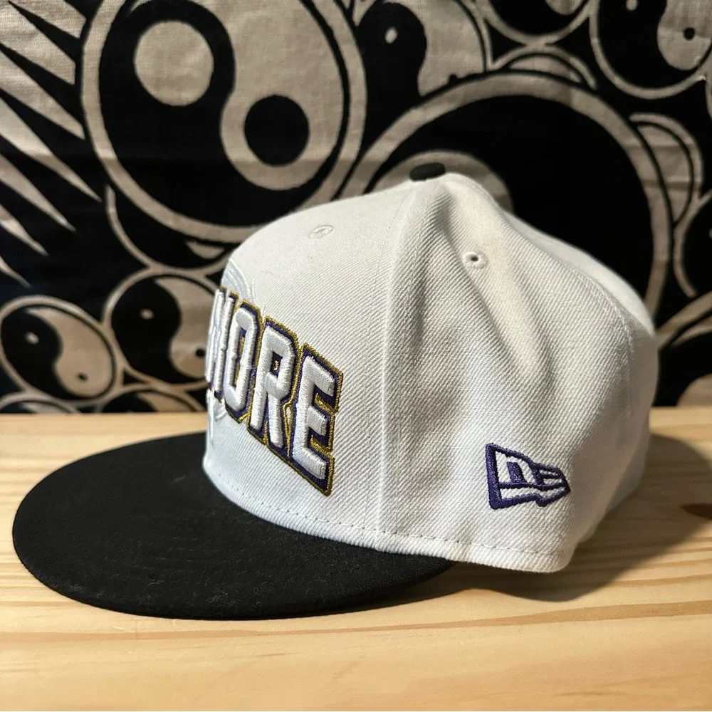 Baltimore Ravens Football Vintage Style 7 1/2 Fitted Hat - Picture 3 of 6